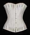 Corset, Worcester Corset Company  American, Cotton, metal, bone, American