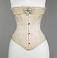 Corset, Royal Worcester Corset Company  American, silk, bone, metal, cotton, American