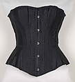 Corset, Worcester Corset Company  American, Cotton, metal, bone, American