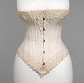 Corset, Worcester Corset Company  American, cotton, metal, bone, American