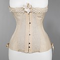 Corset, Attributed to Royal Worcester Corset Company (American, 1861–1950), cotton, elastic, bone, metal, American