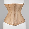 Corset, Worcester Skirt Company  American, cotton, bone, American