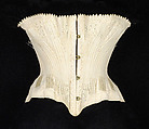 Wedding Corset, Cotton, metal, American
