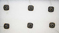 Button, metal, sapphires, pearls, Hungarian
