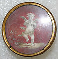 Button, ivory, glass, French