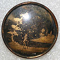 Button, glass, French