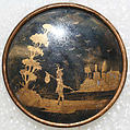 Button, glass, French