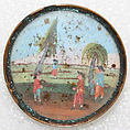 Button, glass, probably European