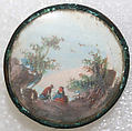 Button, glass, probably European