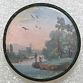 Button, glass, probably European