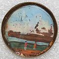 Button, glass, French