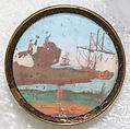 Button, glass, French