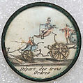 Button, glass, French