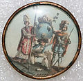 Button, glass, French