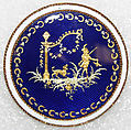 Button, enamel, probably European
