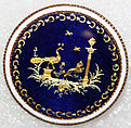 Button, enamel, probably European