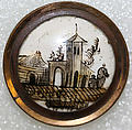 Button, glass, French