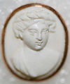 Button, metal, Italian