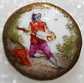 Button, porcelain, French