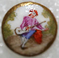 Button, porcelain, French