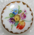 Button, porcelain, European