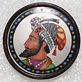 Button, porcelain, metal, European