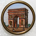 Button, porcelain, French