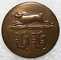 Button, metal, British