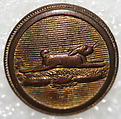 Button, metal, British