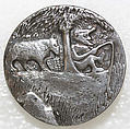 Button, metal, probably European