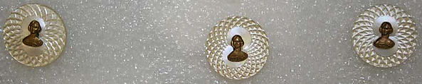 Button, brass, mother-of-pearl, British