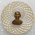 Button, brass, mother-of-pearl, British