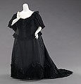 Mourning dress, silk, British