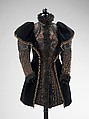 Evening jacket, Maison Pingat (French), silk, jet, feathers, metal, French