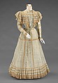 Afternoon dress, Jeanne Hallée French, silk, French
