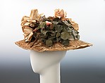 Hat, A. Giesen Importers, straw, silk, cotton, French