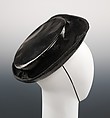 Hat, House of Balenciaga French, leather, silk, French