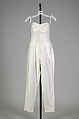 Evening jumpsuit, Carolyn Schnurer American, Cotton, American