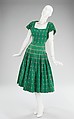 Dress, Carolyn Schnurer (American, born New York, 1908–1998 Palm Beach, Florida), cotton, American