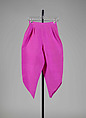 Evening trousers, Carolyn Schnurer (American, born New York, 1908–1998 Palm Beach, Florida), Silk, American