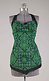 Bathing suit, Carolyn Schnurer  American, Cotton, American