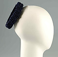Doll hat, Mainbocher (French and American, founded 1930), Silk, wool, American
