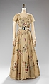 Evening dress, Elsa Schiaparelli  Italian, silk, leather, plastic, metal, French