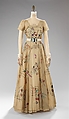 Evening dress, Elsa Schiaparelli (Italian, 1890–1973), silk, leather, plastic, metal, French