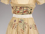 Evening dress, Elsa Schiaparelli (Italian, 1890–1973), silk, leather, plastic, metal, French