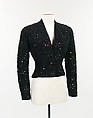 Evening jacket, Schiaparelli French, silk, metal, French