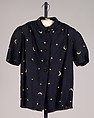 Blouse, Schiaparelli (French, founded 1927), Wool, ceramic, French