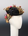 Hat, Schiaparelli (French, founded 1927), straw, silk, French