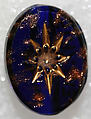 Button, glass, American or European