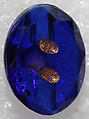 Button, glass, American or European